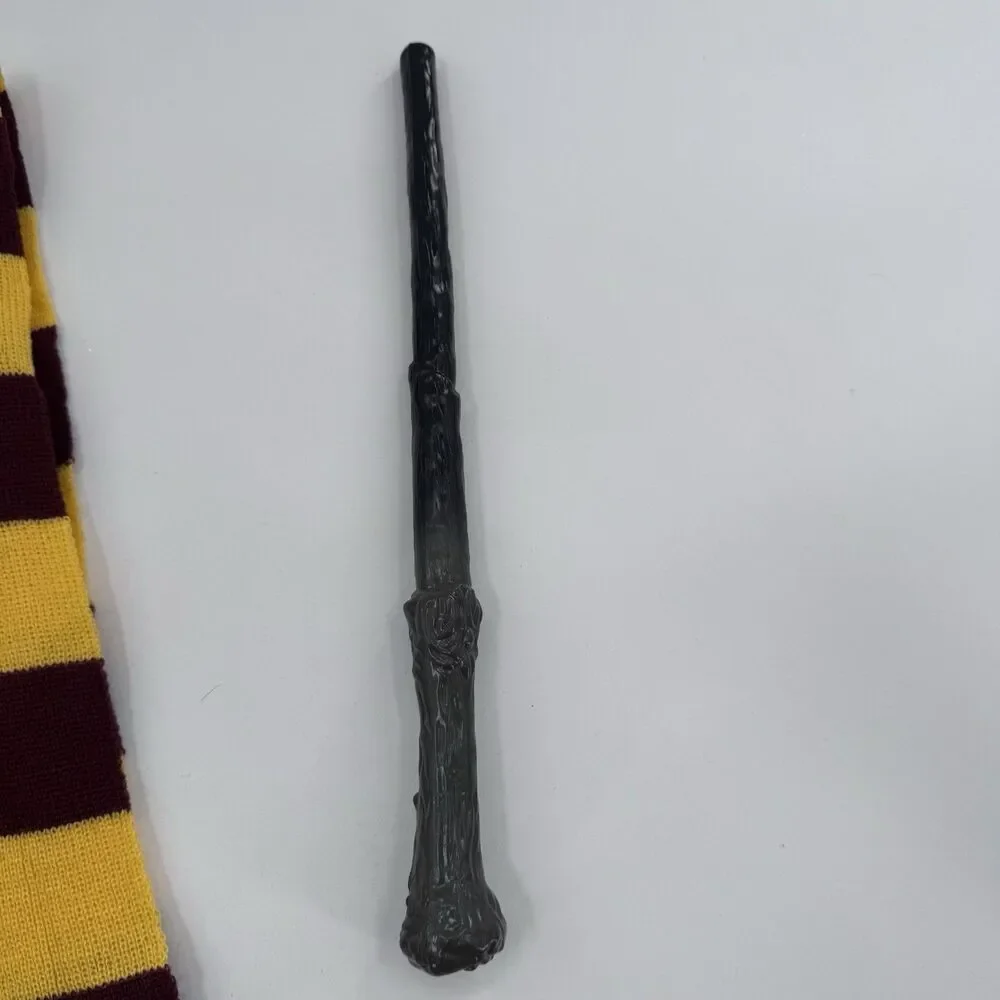 Harry Potter Gryffindor Scarf Knit House Crest Glasses Wand Cosplay Halloween